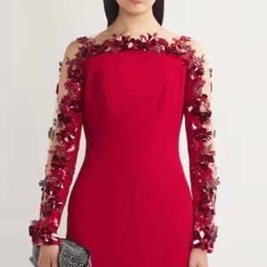 Pamella Roland Scarlet Gown